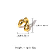 Ring Stainless Steel Fashion Sshaped With Letters Numbers Text Electroplated For Men And Women