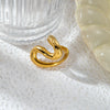 Ring Stainless Steel Fashion Sshaped With Letters Numbers Text Electroplated For Men And Women