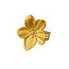 Ring Stainless Steel Flower 18K Gold Plated Electroplating French Retro Fashion Design Women's Open