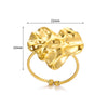 Ring Stainless Steel Geometric Bow Electroplated Design Women's Jewelry