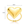 Ring Stainless Steel Geometric Bow Electroplated Design Women's Jewelry