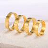 Ring Stainless Steel Geometric Carved Female