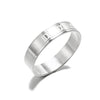 Ring Stainless Steel Geometric Carved Female