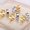 Ring Stainless Steel Geometric Carved Female