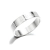 Ring Stainless Steel Geometric Carved Female