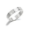 Ring Stainless Steel Geometric Carved Female