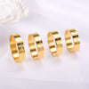 Ring Stainless Steel Geometric Carved Female