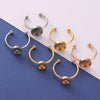 Ring Stainless Steel Geometric Electroplating Jewelry Accessories Unisex