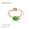 Ring Stainless Steel Geometric Electroplating Women