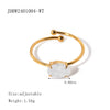 Ring Stainless Steel Geometric Electroplating Women