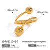 Ring Stainless Steel Geometric Electroplating Women's