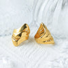 Ring Stainless Steel Geometric Hollow Grid Design Electroplating Personality Jewelry Accessories