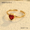 Ring Stainless Steel Geometric Light Luxury Electroplating Jewelry For Women