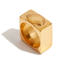 Ring Stainless Steel Geometric Minimalist Electroplating Women's Jewelry