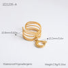 Ring Stainless Steel Light Luxury Minimalist Ushaped Electroplated