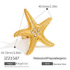 Ring Stainless Steel Light Luxury Minimalist Ushaped Electroplated