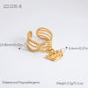 Ring Stainless Steel Light Luxury Minimalist Ushaped Electroplated