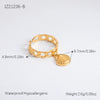 Ring Stainless Steel Light Luxury Minimalist Ushaped Electroplated