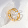 Ring Stainless Steel Lovely Geometric Electroplating For Women And Men