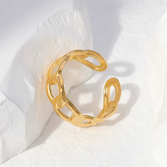 Ring Stainless Steel Lovely Geometric Electroplating For Women And Men