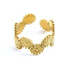 Ring 316L Stainless Steel Retro Geometric Electroplating Women's
