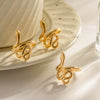 Ring Stainless Steel Snakeshaped Geometric Electroplated