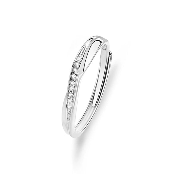 Ring 925 Sterling Silver Geometric Diamond Design For Men And Women