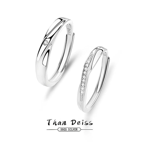 Ring 925 Sterling Silver Geometric Diamond Design For Men And Women