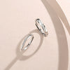 Ring 925 Sterling Silver Geometric Diamond Design For Men And Women