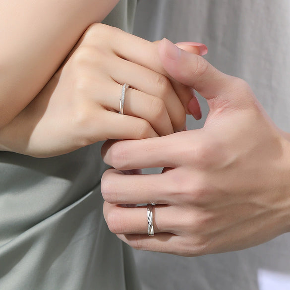 Ring 925 Sterling Silver Geometric Diamond Design For Men And Women