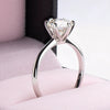 Ring 925 Sterling Silver Moissanite Geometric Simple Style Seiko