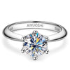 Ring 925 Sterling Silver Moissanite Geometric Simple Style Seiko