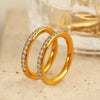 Ring 316L Stainless Steel Geometric Fashion Electroplating Women's