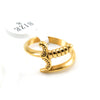 Ring Titanium Steel Geometric Hiphop Punk Style Electroplated Unisex