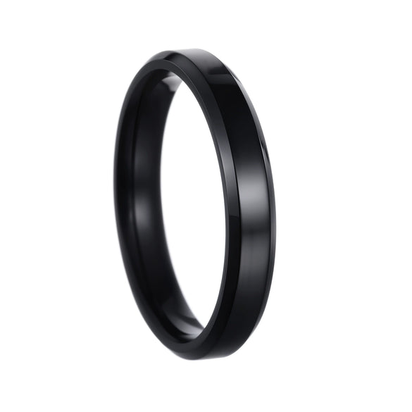 Ring Titanium Steel Geometric Style Vacuum Plating Unisex