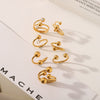 Ring Titanium Steel Stainless Steel Diamond Geometric Spherical Open Electroplating Diamond Vacuum Plating Ins Style