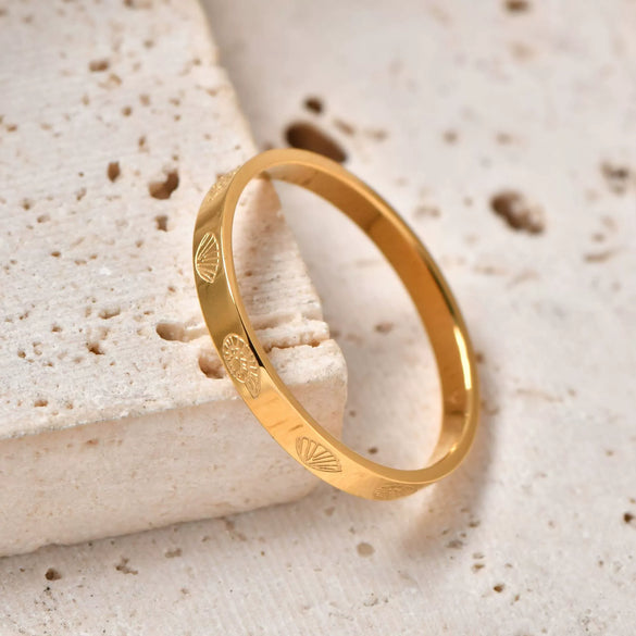 Ring Titanium Steel Stainless Steel Fashion Geometric Electroplated Jewelry