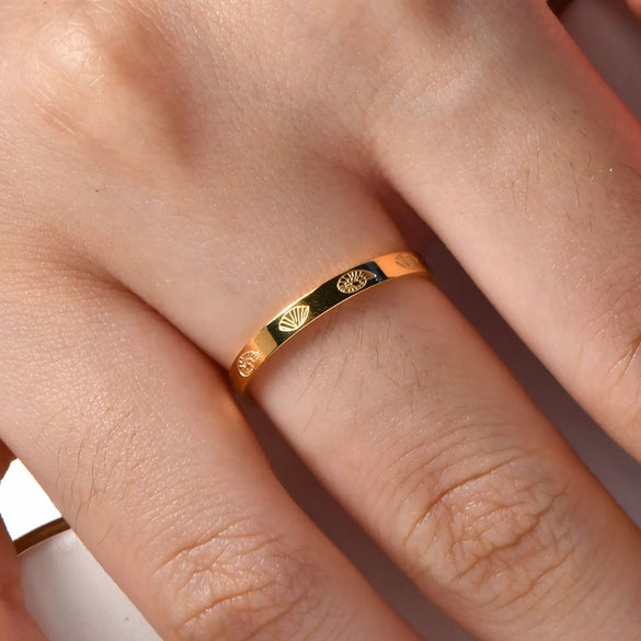 Ring Titanium Steel Stainless Steel Fashion Geometric Electroplated Jewelry