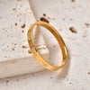 Ring Titanium Steel Stainless Steel Fashion Geometric Electroplated Jewelry