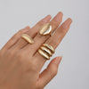 Ring Zinc Alloy Geometric Arc Electroplating For Women