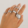 Ring Zinc Alloy Geometric Arc Electroplating For Women