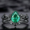 Rings Alloy Geometric Inlaid Sea Blue Diamond Electroplating Women's Fashion Jewelry