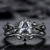 Rings Alloy Geometric Inlaid Sea Blue Diamond Electroplating Women's Fashion Jewelry