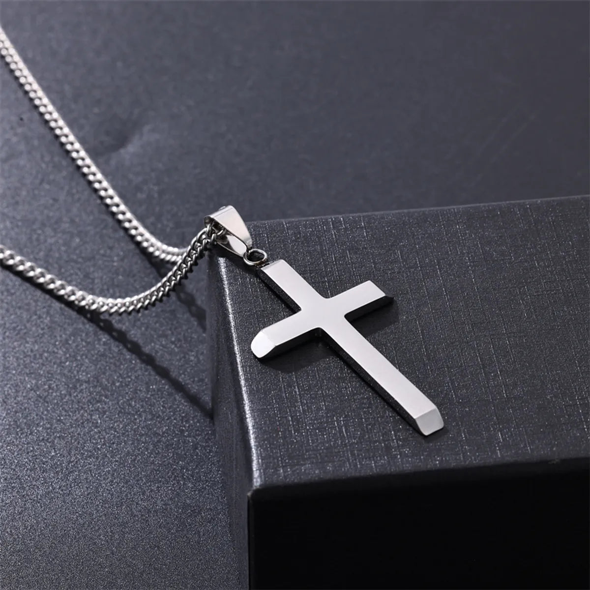 Rock Classic Style Cross 304 Stainless Steel Vacuum Plating Unisex