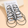 Rock Exaggerated Ear Ring 6Piece Set Earrings Suit Personality Earrings Combination