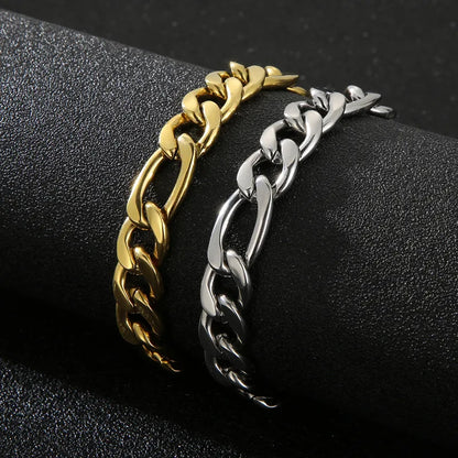 Rock Hip Hop Accessories European And American Fashion Minimalist Vacuum Plating 3: 1nk Titanium Steel Men'S Bracelet