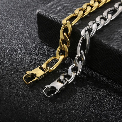 Rock Hip Hop Accessories European And American Fashion Minimalist Vacuum Plating 3: 1nk Titanium Steel Men'S Bracelet