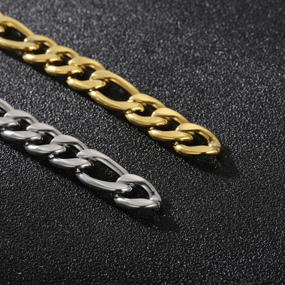 Rock Hip Hop Accessories European And American Fashion Minimalist Vacuum Plating 3: 1nk Titanium Steel Men'S Bracelet