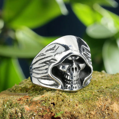 Rock Streetwear Skull Stainless Steel None None Men'S Rings