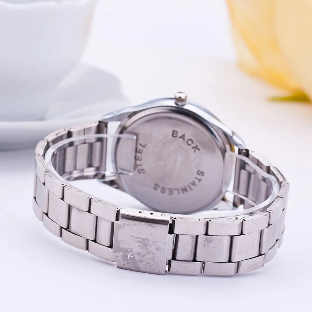 Roman Scale Quartz Steel Band Watch